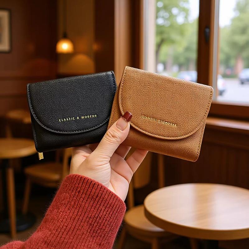 Women’s Short Wallet RFID Blocking Coin Purse Small Bifold Card Holder Compact Clutch Wallet with Zipper Pocket