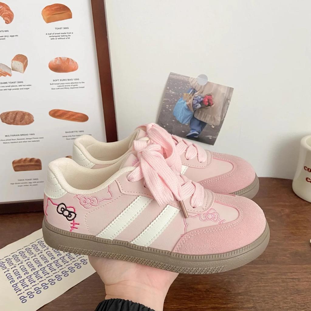 Fashion Casual Women's Shoes Early Spring New Style Versatile Design White Sneakers Microfiber Upper Rubber Sole Adult Ladies Footwear