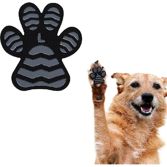 Dog Paw Protector Toe Grips for Senior Dogs Anti Slip Dog Paw Pads for Hot Pavement Whole Paws Pads for Dogs Traction Dog Boots & paw Protectors S чёрный
