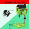 Compact High-Speed Precision Bench Drill with Variable Speed and Mobile Cross Slide Table