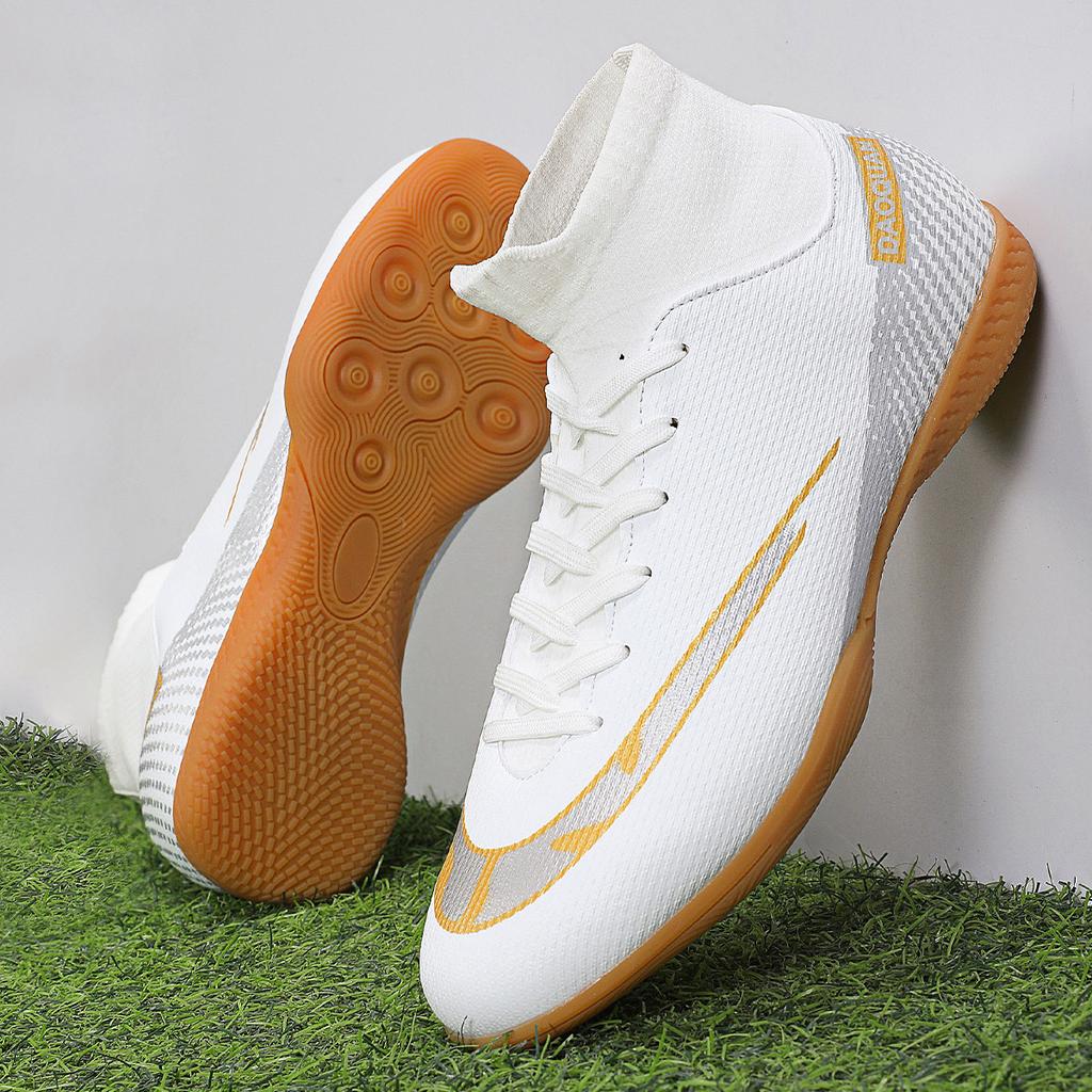 New High-top Football Shoes Indoor Futsal Youth Men's and Women's Shoes Training Game Football Shoes