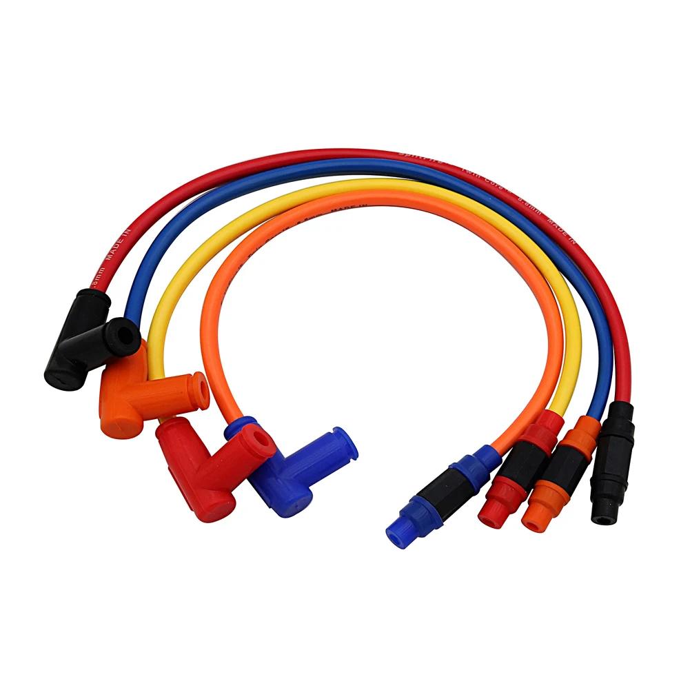 Universal Motorcycle Spark Plug Power Cable Wires Cap Cover Ignition Cable For Yamaha Kawasaki KTM Honda Suzuki ATV