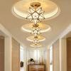 Crystal Ceiling Light for Modern Spaces - Elegant, Simple, Nordic Design for Corridors, Balconies, Entrances, and Bedrooms