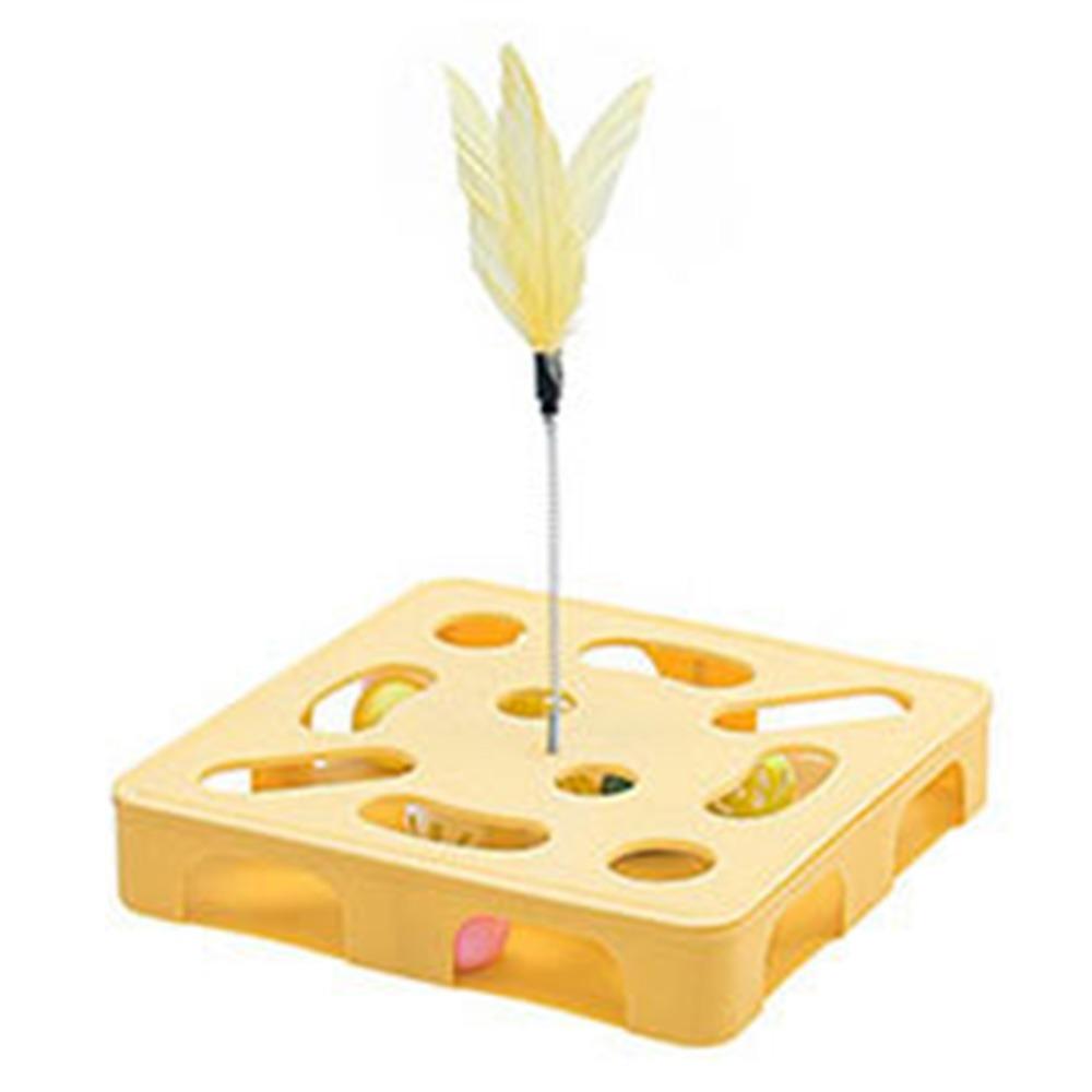 Plastic Pet Puzzle Track Toy Funny Cat Teasing Box Cat Exercise Toy  Boredom Relieving