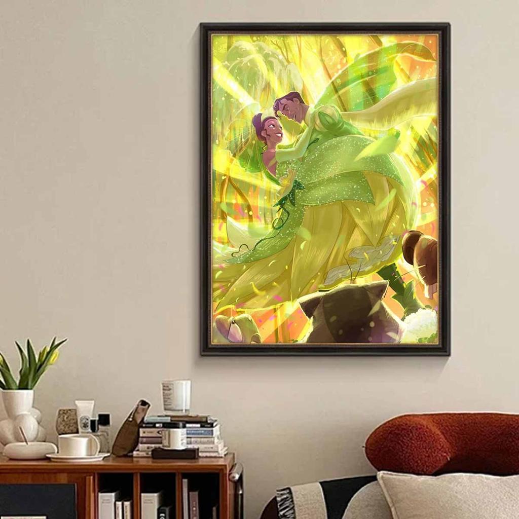 DIY Diamond Painting The Dancing Prince and Princess Cross Stitch Kit Mosaic Art Diamond Painting Full Circle Diamond Home Decoration