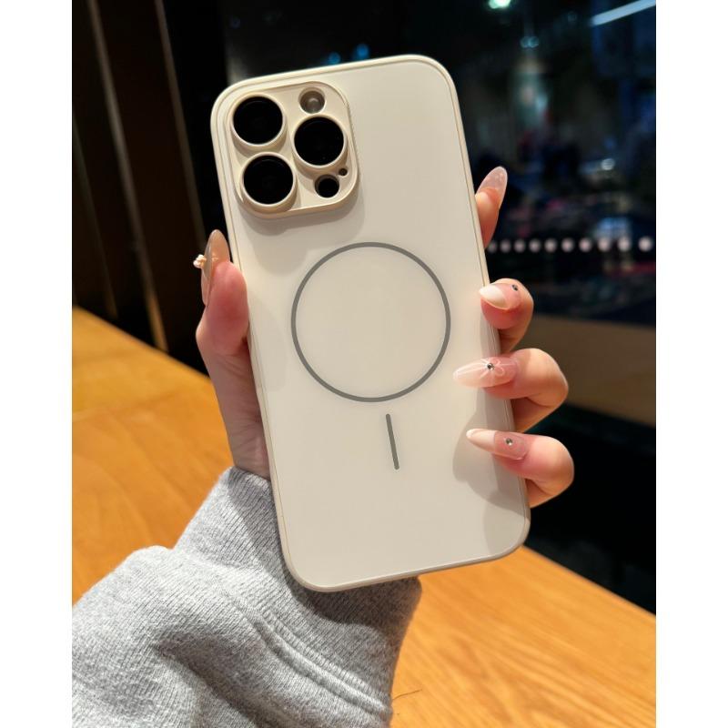 Applicable To IPhone 16 Matte AG Magnetic Suction Phone Case Apple 15 ProMax Full Pack Hard Shell 14 Anti Fall Protection Case