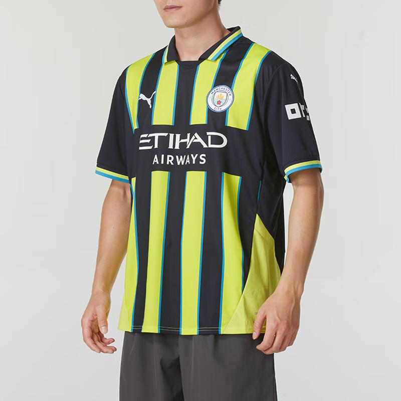 Puma Manchester Outdoor Fashion Logo Bequemes Colorblock Feuchtigkeitstransport Schnelltrocknend Atmungsaktiv Kurzarm T-Shirt Herren T-Shirts 77508602