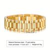 Vnox Stainless Steel Classic Watchband Bracelet For Women Men,Watch Straps Width Link Chain Bracelet Bangle,Unisex Hand Jewelry