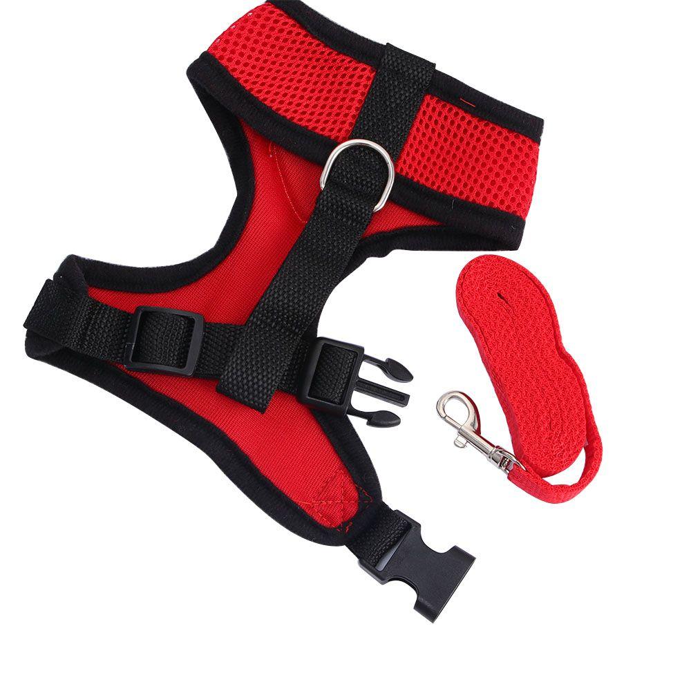Pet Walking Pet Products Soft Mesh Cat Harness Puppy Dog Supplies Cat Collar Dog Vest Leads Leash