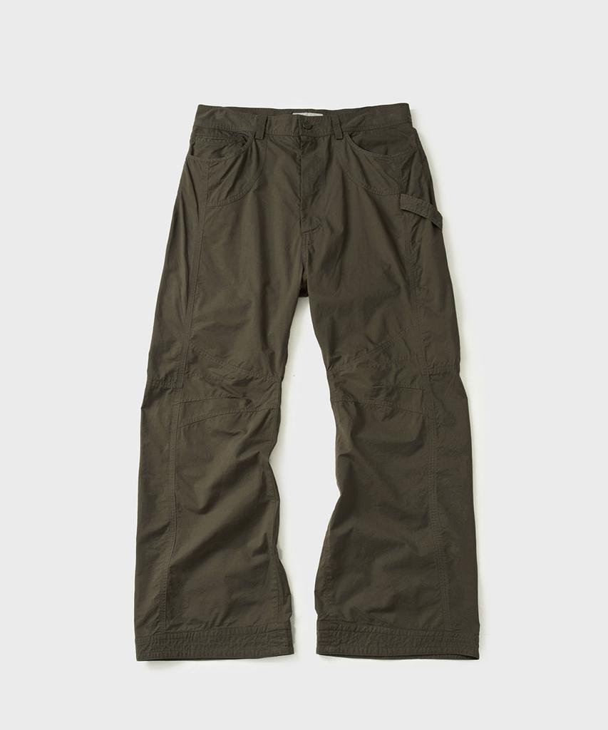 HOOVES Engineered Flare Washed Pants [Khaki Brown]