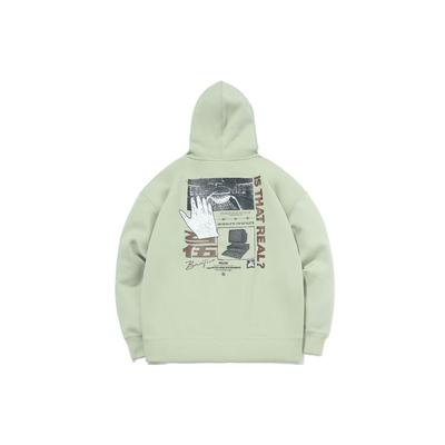 Li Ning Badfive Lockerer Pullover Hoodie Herren Hoodies Wüstengrün AWDR087-1