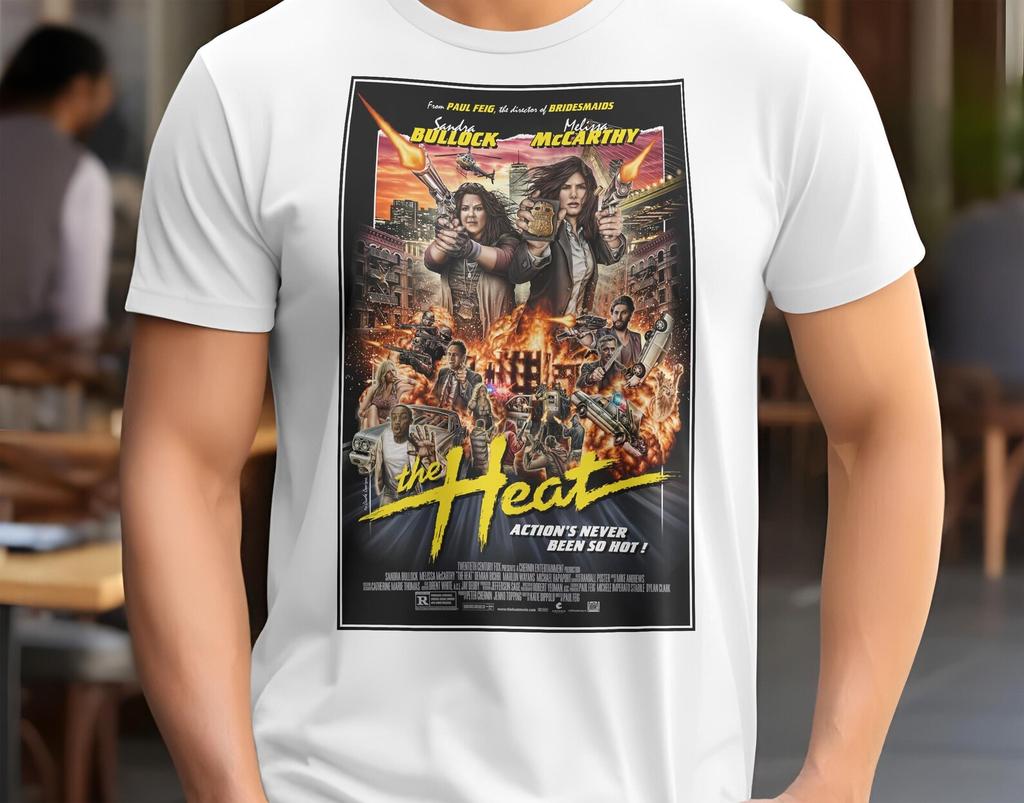 The Heat V1 Natural T Shirt movie poster retro vintage Cotton Men's Women's gift present