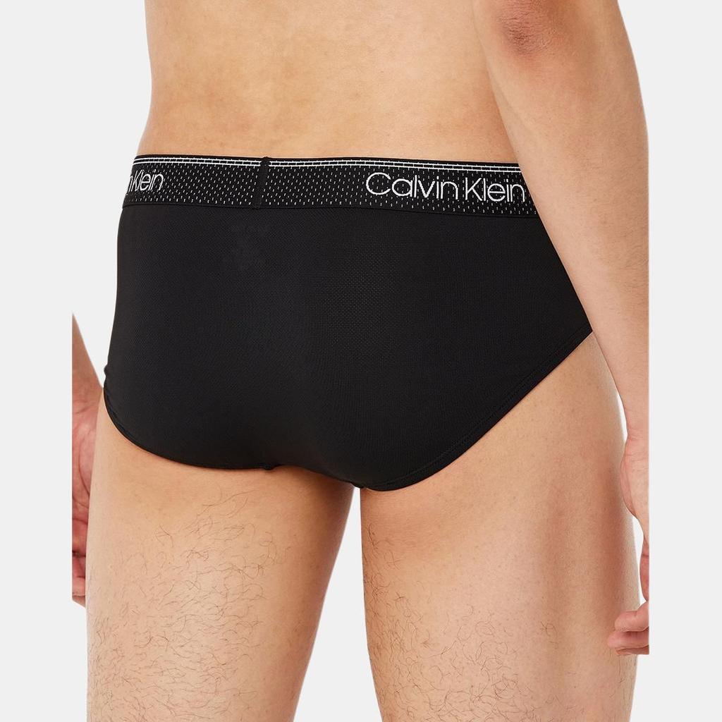 Calvin Klein Mesh Moisture-Wicking Minimalist Triangle Underwear Men underwear Black NB3806-UB1