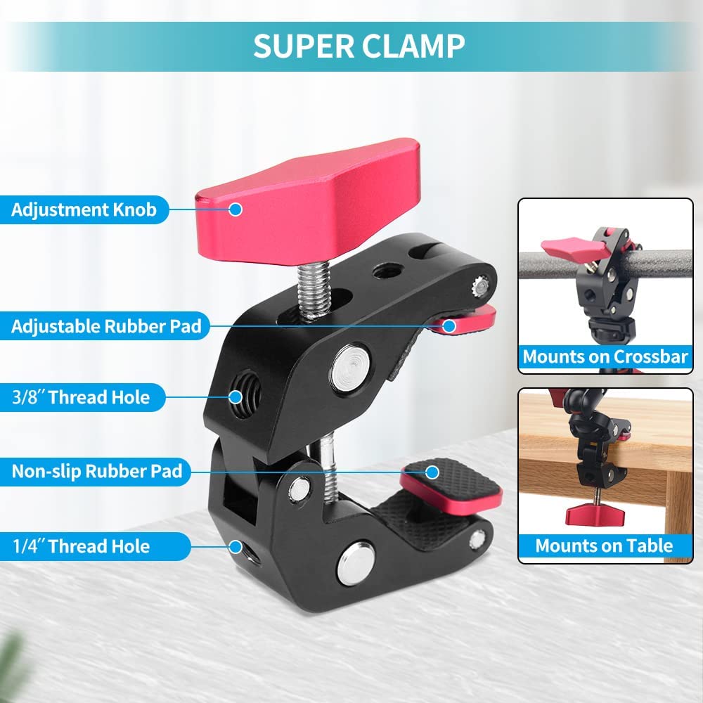Magic Articulated Arm 32" Bracket for Gopor DSLR Camera Camcorder Smartphone Clamp Wall Mount Mini Tablet Webcam Video Studio