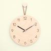 Nordic Minimalist Wooden Hemp Rope Wall Clock Creative Wall Hanging Watch Mute Quartz Clock Home Living Room Office Decoration