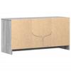 TV Cabinet with LED Lighting Grey Sonoma 100 x 34 x 50 cm