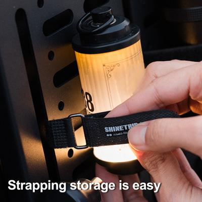 2Pcs Multipurpose Storage Strap with Metal Buckle Heavy Duty Fastener Tape Band Length Adjustable Outdoor Camping Backpacking Lashing Strap
