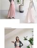 2026 New Style Women's Pink French Cake Skirt with Elastic Waistband - Spring/Summer Loose Slimming Half Skirt