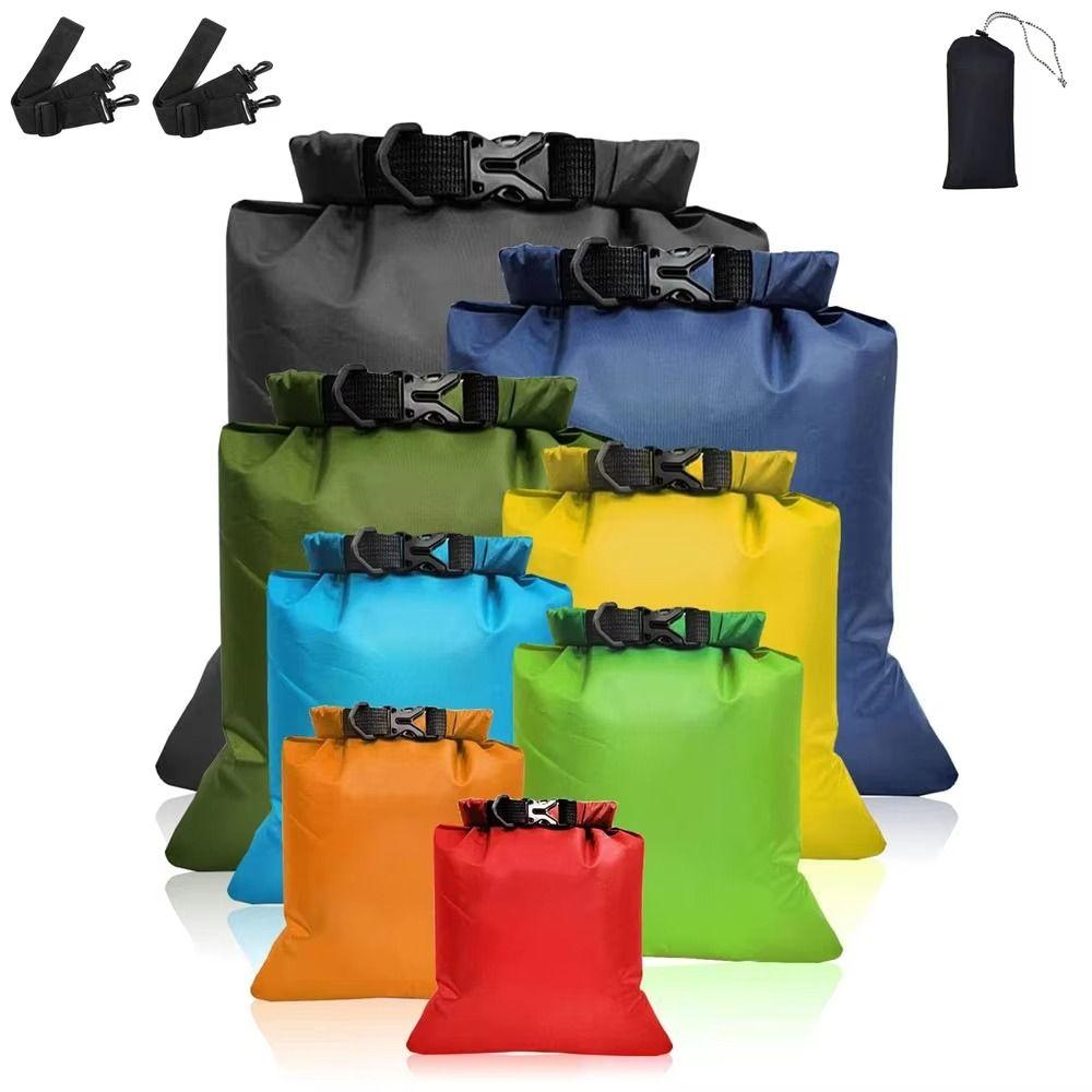 8pcs/set Waterproof Waterproof Dry Bag Large-Capacity Beach Backpack Beach Swimming