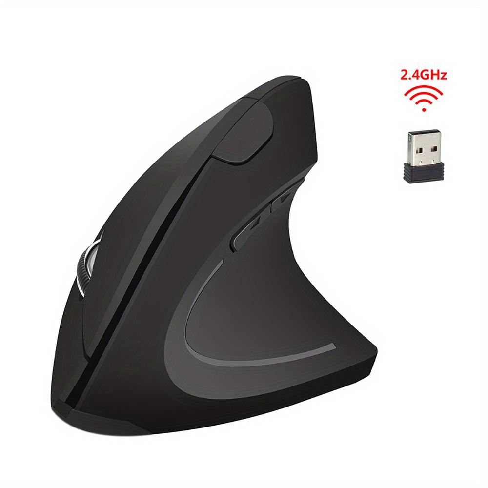 Fifth Generation Vertical Mouse | 2.4GHz Wireless Optical, 6 Buttons, Right Hand Design for Laptop and Desktop Use