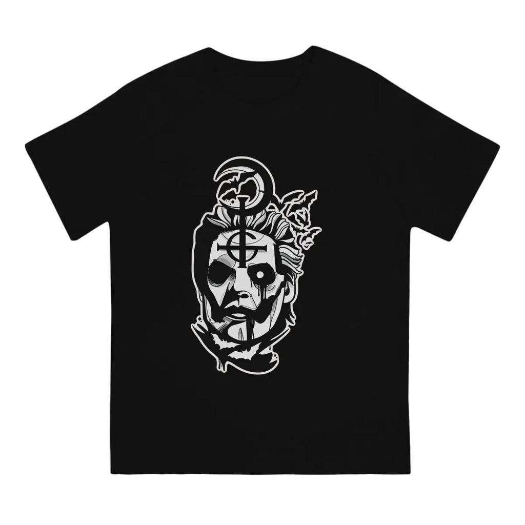 Printed Clothes Papa Emeritus IV Bats Men T Shirt Ghost Band Novelty Tees Short Sleeve Round Collar T-Shirt