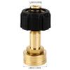 M22-14Mm X 3/4 Inch Garden Hose Adaptor Brass High Pressure Pressure Washer Connector Quick Connect Garden Hose Connector