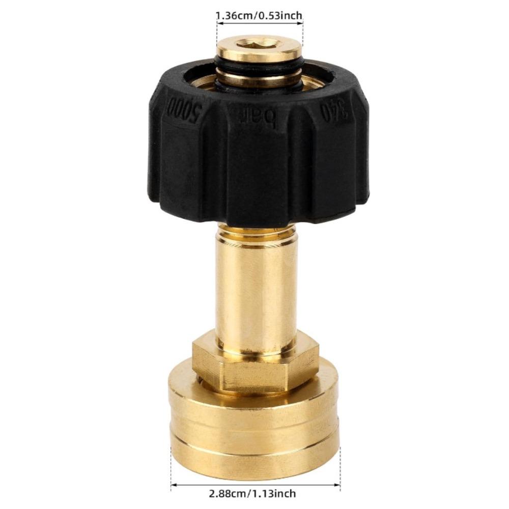 M22-14Mm X 3/4 Inch Garden Hose Adaptor Brass High Pressure Pressure Washer Connector Quick Connect Garden Hose Connector