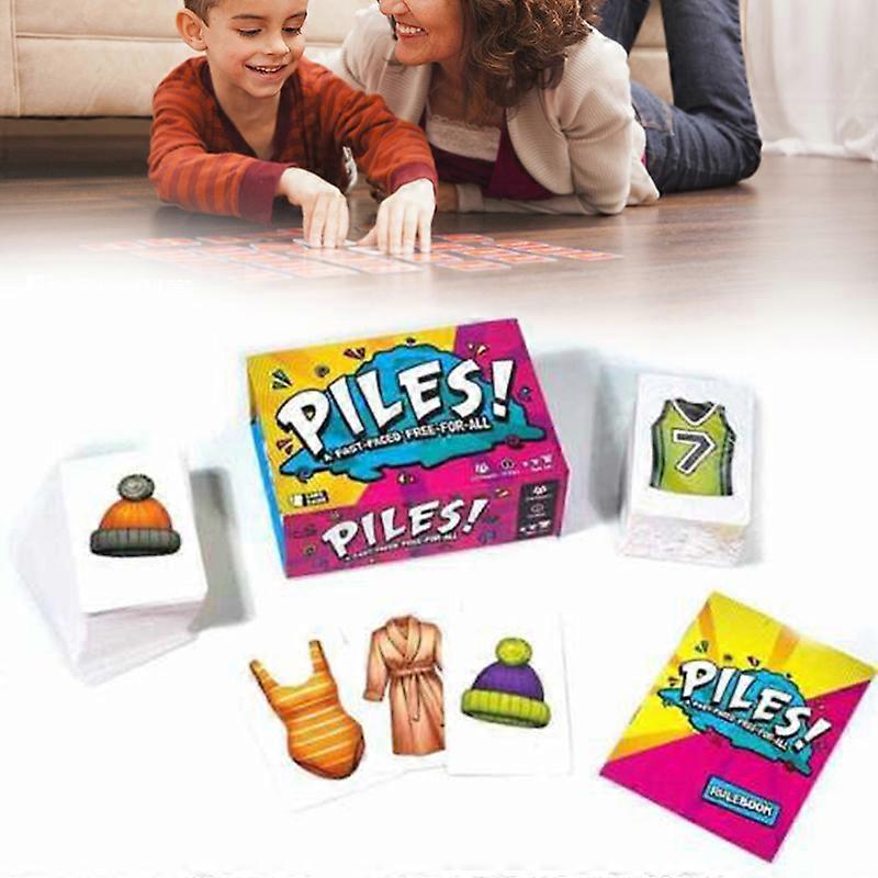 Piles Fast Paced Card Game Versatile Funny Memory Games for Adults Kids