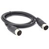MIDI DIN 6-Pin Cable, Male to Male DIN Plug Instrument Converter Adapter, MIDI 6-Pin Audio Cord for Microphone and Guitar (1 M / 3.3 ft)