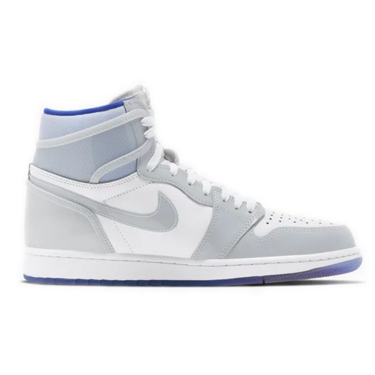 Air Jordan 1 High Zoom Racer Blue Unisex Sneakers White CK6637-104