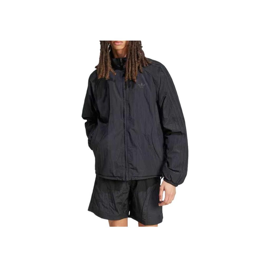 adidas Originals Adicolor Anni 2000 Monocolore Caldo Confortevole Antivento Antipolvere Giacca Uomo Giacca Nera JC6221