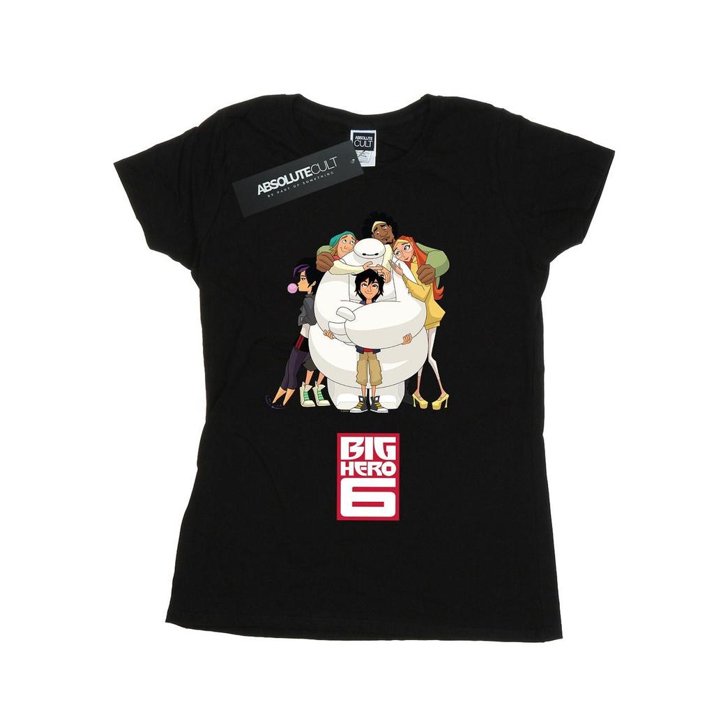 Disney Womens/Ladies Big Hero 6 Baymax Hug Cotton T-Shirt
