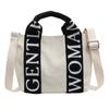 Borsa a Spalla Dolce in Tela alla Moda Versatile ad Alta Capacità Lettera Borsa da Lavoro Collisione Pratica Singola Borse a Tracolla
