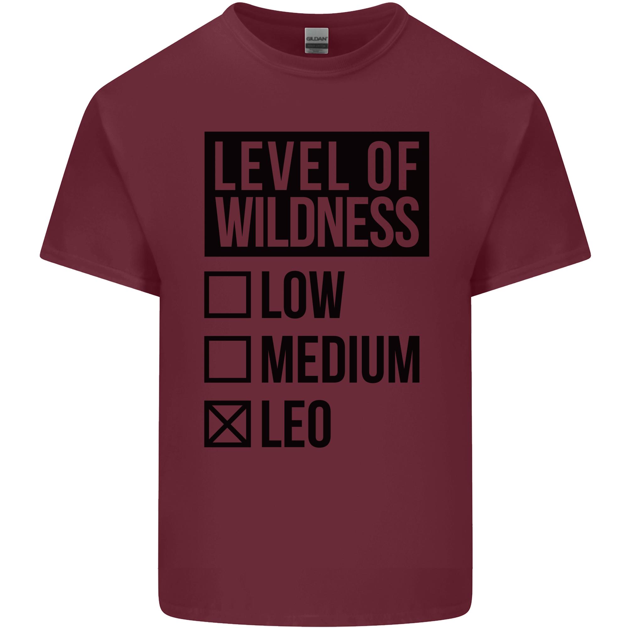 Levels of Wildness Leo Unisexs Light Cotton TShirt S