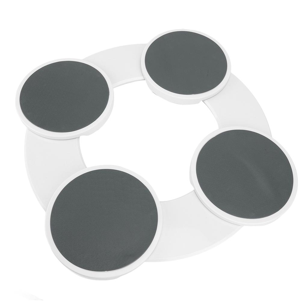 Dining Table Turntable Reusable Tabletop Slide Rail Manual Rotating Tray Round Serving Plate for