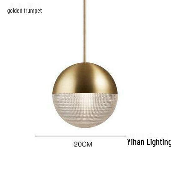 Nordic Modern Pendant Light – Minimalist Glass Fixture for Coffee Shops, Bedside, Bar Counters