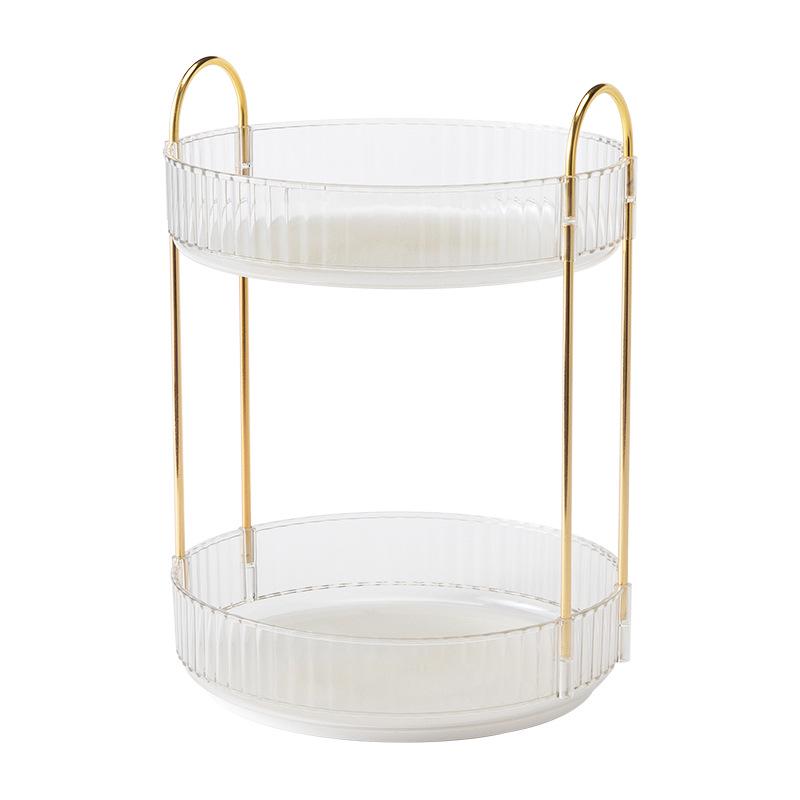 Rotating Luxury Cosmetics Storage Box for Vanity Table and Bathroom