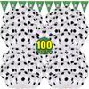20/100Pcs Football Latex Balloons Kids Sports Theme Birthday Party Decoration Favors Supplies Boy Girl Inflatable Soccer Balloon