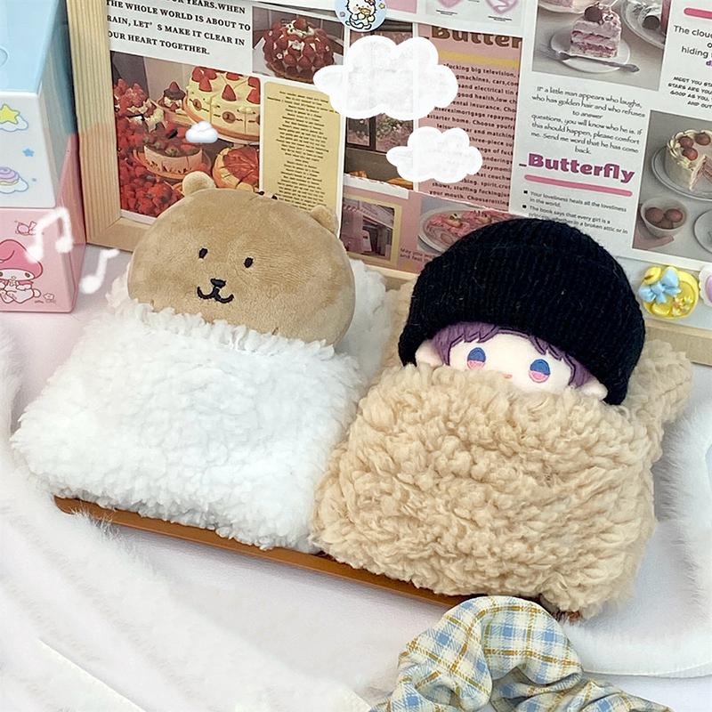 

Мебель Одеяло 10 см Кукольная кровать Кукольные аксессуары Кровать Мягкое кукольное постельное белье Одеяло Подушка Кукольный спальный мешок Сделай сам Игрушка коричневый