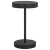Garden Table - VIDAXL - 60.5x106 Cm - Woven Resin - Powder-coated Steel - Black