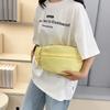 Lässige Sport Damen Nyl Schultertaschen Student Tragbar Damen Umhängetasche Brusttasche Einfarbig Femlae Hüfttaschen Geldbörse