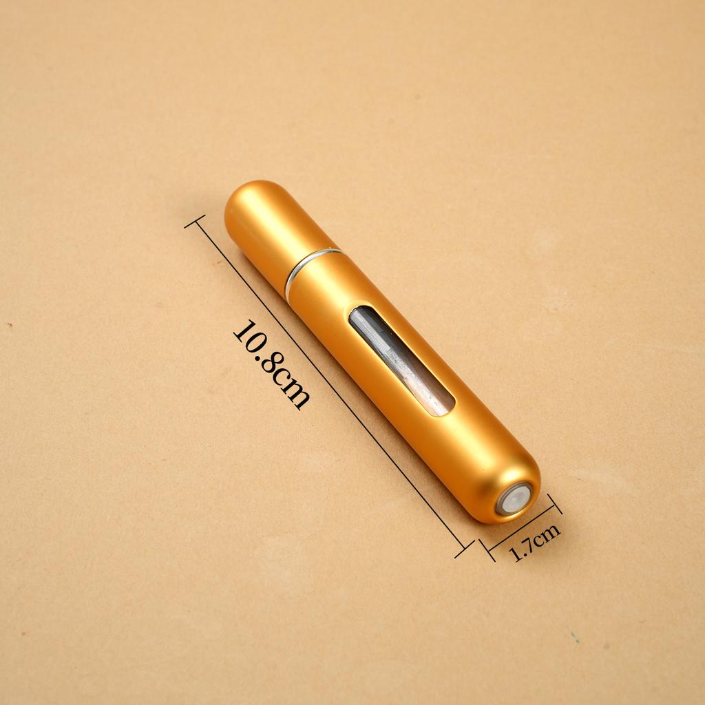 10 ml refillable perfume spray bottle, portable travel size, unscented, PVC-free, metal and plastic , spray bottle for p
