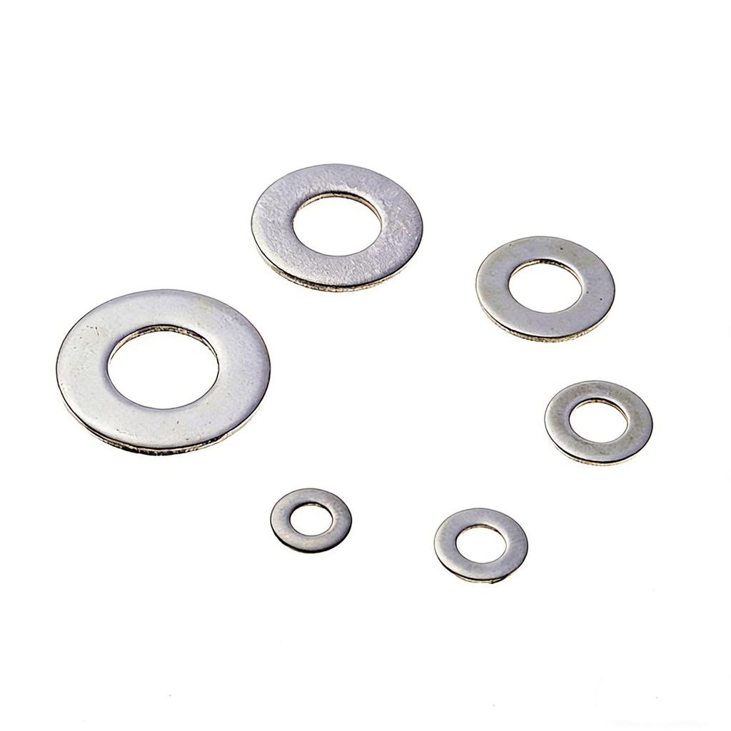 270PC Stainless Steel Gasket Set: M4-M12 Flat Washers