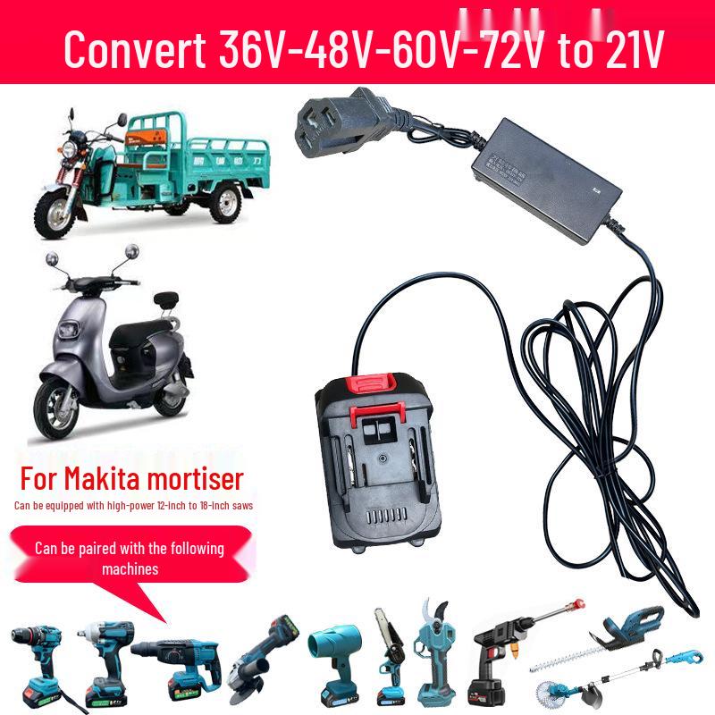 Electric Scooter Battery Conversion Kit: 48V-72V for Drill, Saw, Grinder, Lawn Mower