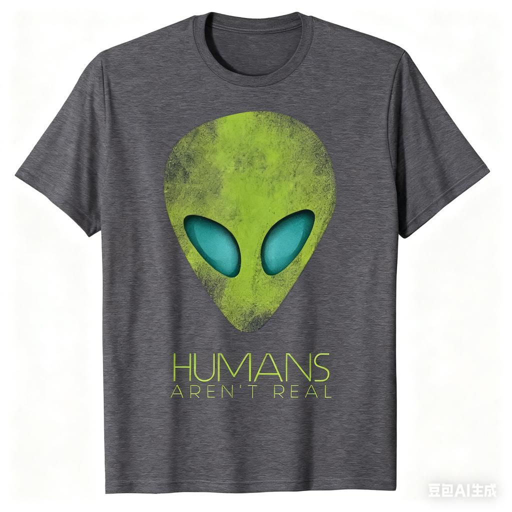 Vtipné Cool Vědecké Grafické Tričko pro Vesmírného Nadšence Mimozemšťan Zábava Lidé Nejsou Skuteční Roztomilé UFO Dárek Tričko Y2k Top Krátký Rukáv Top