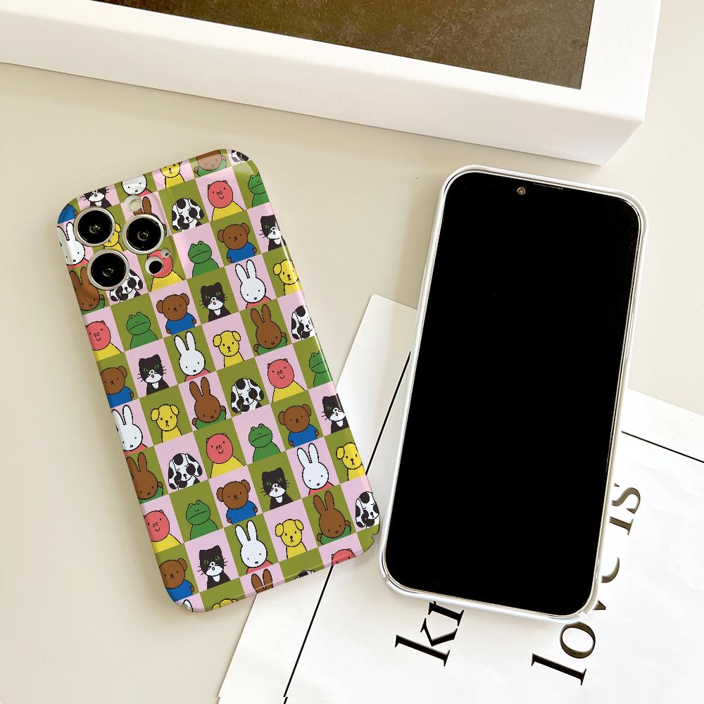 

M-Miffy phone case For iPhone 17 16 15 14 13 12 11 Plus Pro Max Mini Air Glossy Best Price HD Hard Cover Film Shell iPhone 11