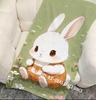 Cartoon Carrot Bunny Beach Towel Patterned Sunscreen And Windproof Suitable For Swimming Pool Camping Travel Blanket