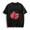 Schokolade Ist Mein Valentinstag Totenkopf Herz Grafik T-Shirt Reines Baumwoll-T-Shirt