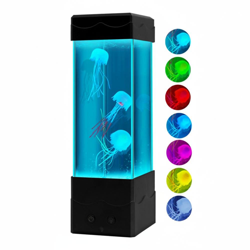 Color-Changing Night Light USB Charging Desktop Light Creative LED Jellyfish Lamp  Bedroom