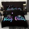 3pcs Bedding Beautiful Color King Queen Crow Print Cozy Duvet Cover Set King Queen Twin Single Size Birthday Gift Bedroom Decor